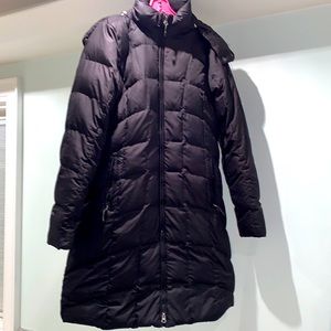Eddie Bauer down-filled long puffer / parka